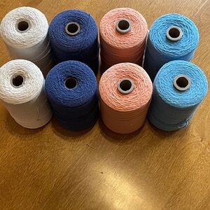 Lot of 8 - Loom (Carpet) Warp Thread - Vintage